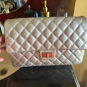 CHANEL Metallic Lambskin Quilted 2.55